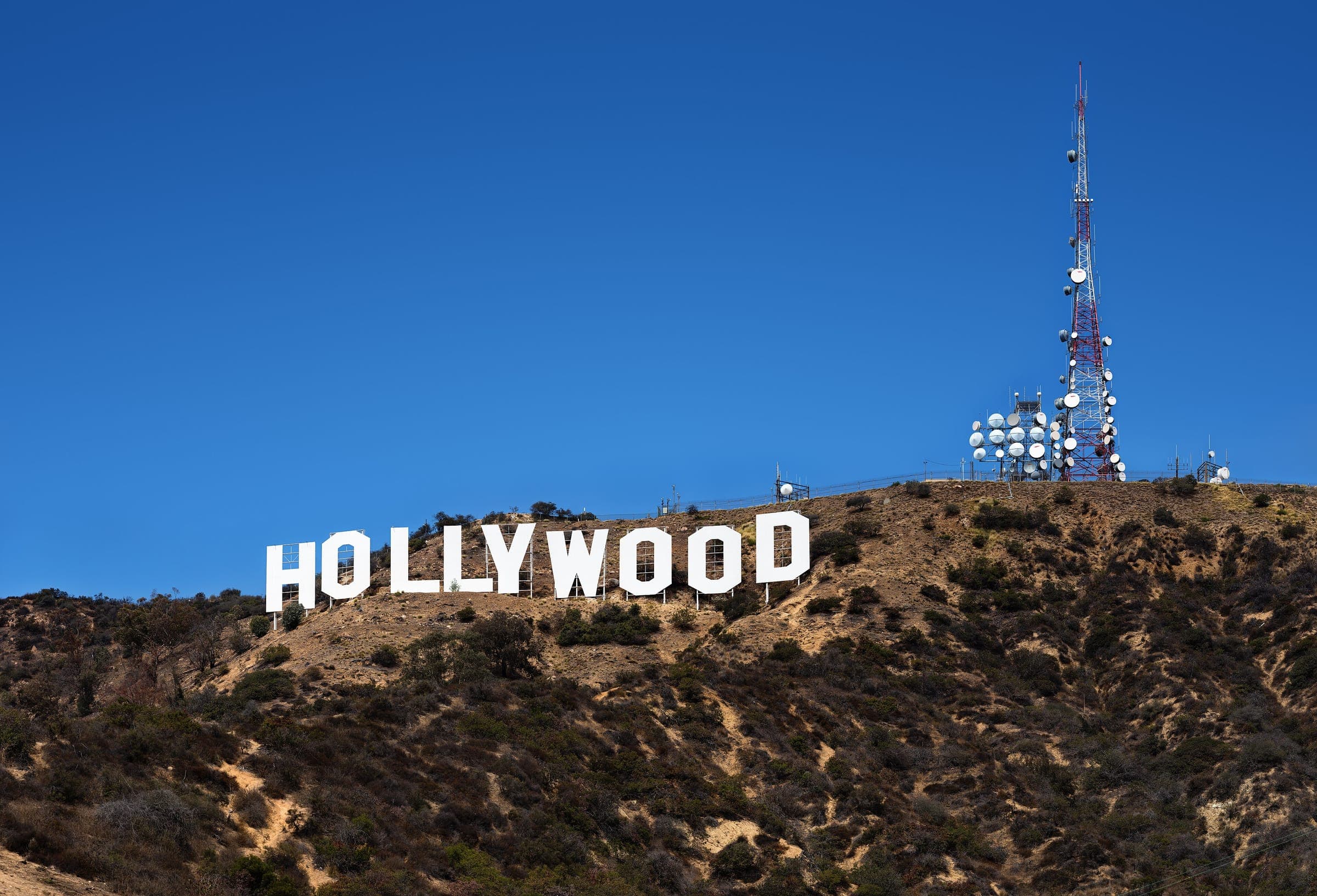 Letrero de Hollywood en las colinas de Los Ángeles